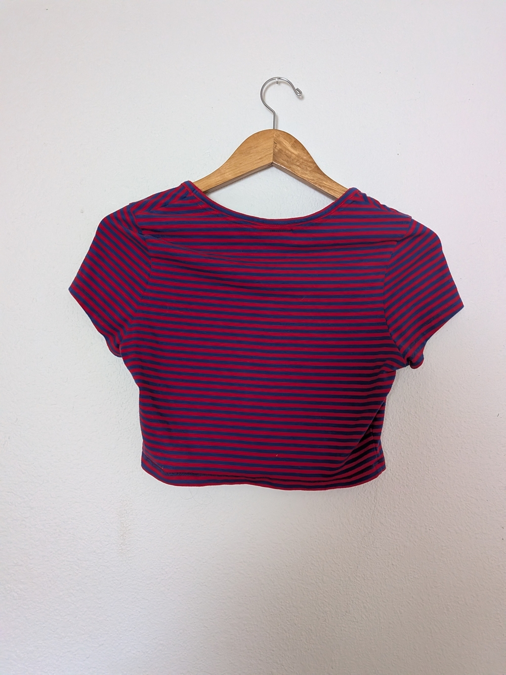 Lazy Oaf Lazy Striped Scoop Neck Cropped Tee - Picture 10 of 10